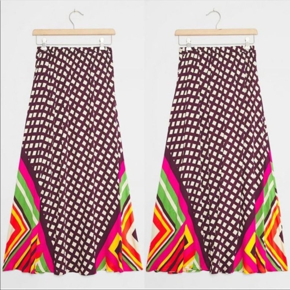 Anthropologie Tiny Franziska Maxi Skirt Colorful